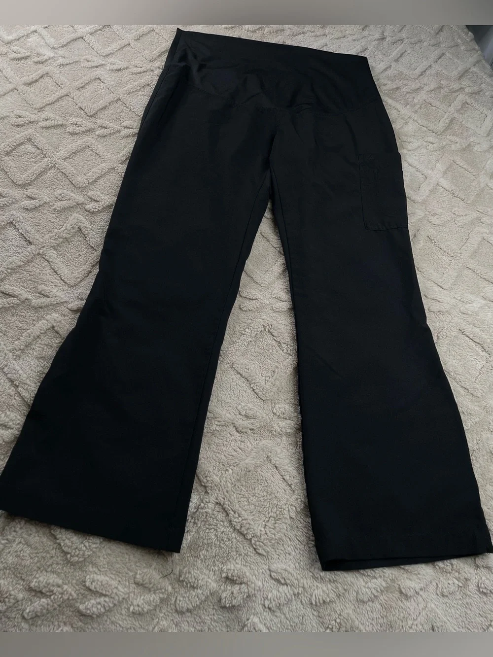 Med Couture Black Maternity Scrub Pants w/Stretch Panel ~ Size S/P Medical Staff